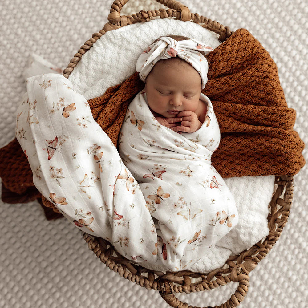 Snuggle Hunny Muslin Wrap - Butterfly