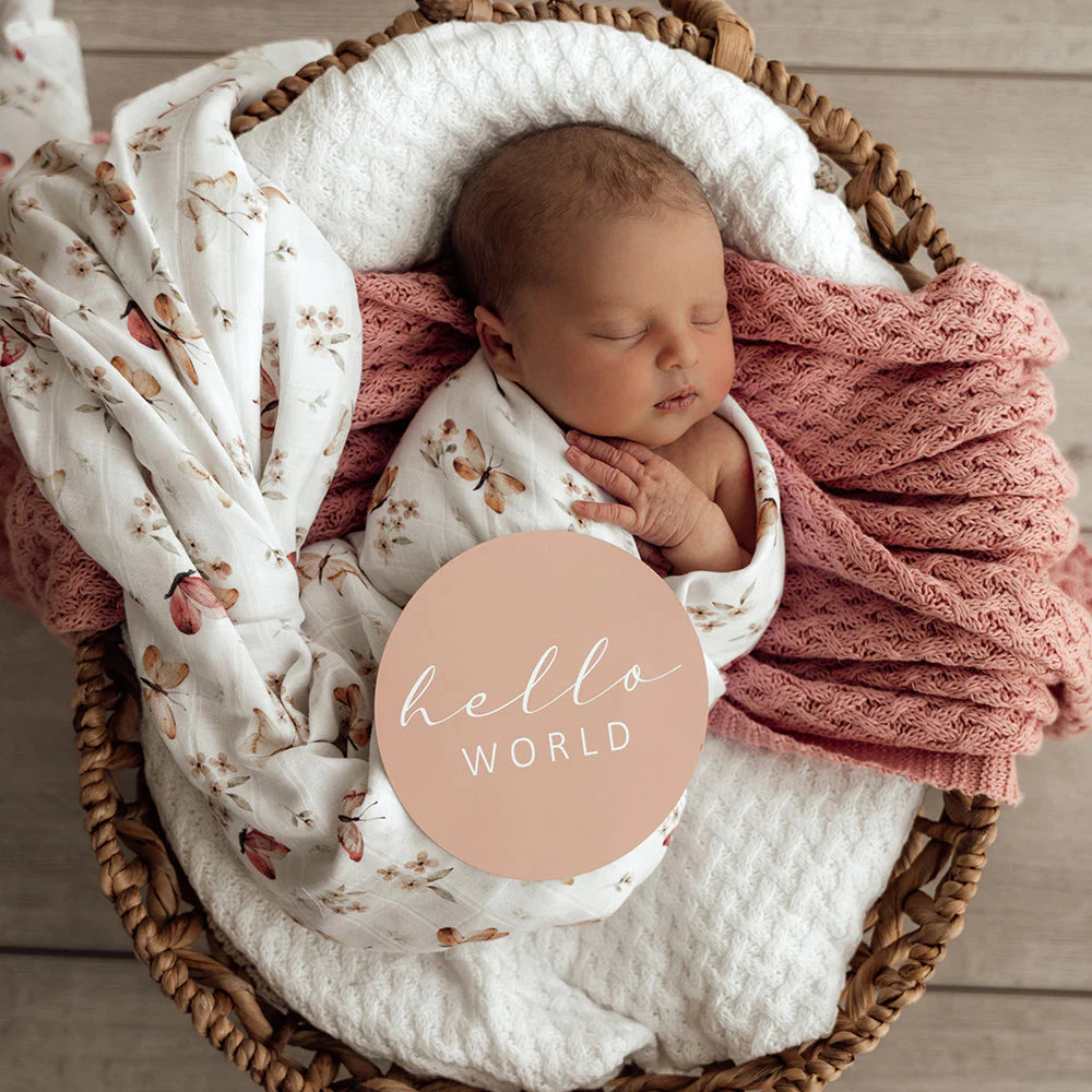 Snuggle Hunny Muslin Wrap - Butterfly