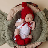 Snuggle Hunny Candy Cane Short Sleeve Organic Bodysuit