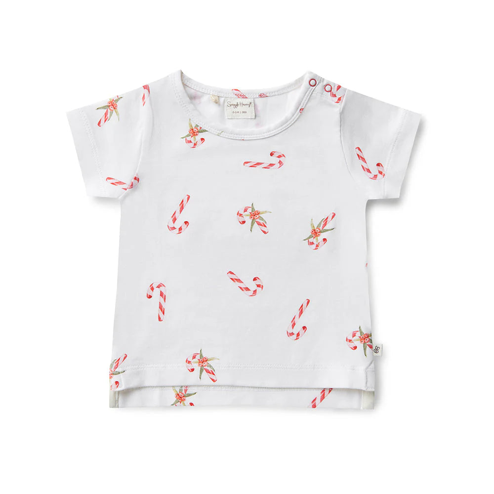 Snuggle Hunny Candy Cane Organic T-Shirt