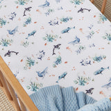 Snuggle Hunny Organic Cot Sheet - Ocean