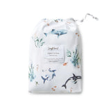 Snuggle Hunny Organic Cot Sheet - Ocean