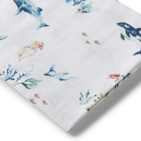 Snuggle Hunny Muslin Wrap - Ocean