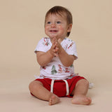 Snuggle Hunny Red Organic Shorts