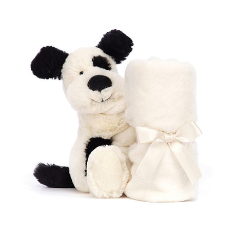 Jellycat Bashful Black + Cream Puppy Soother