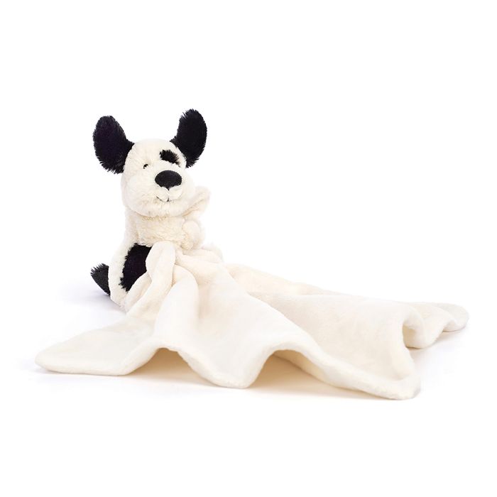 Jellycat Bashful Black + Cream Puppy Soother