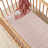 Snuggle Hunny Organic Fitted Cot Sheet - Spring Floral