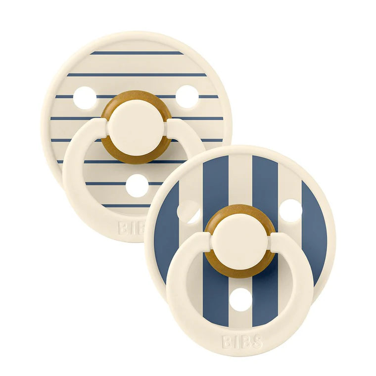 BIBS Pacifier Studio Collection - Pin Ivory Steel Blue