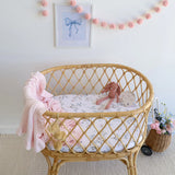 Snuggle Hunny Organic Bassinet Sheet / Change Pad Cover - Sweet Swallows