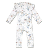 Snuggle Hunny Organic Convertible Romper with Frill - Sweet Swallows
