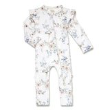 Snuggle Hunny Organic Convertible Romper with Frill - Sweet Swallows