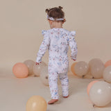 Snuggle Hunny Organic Convertible Romper with Frill - Sweet Swallows
