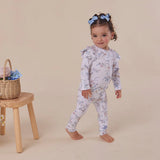 Snuggle Hunny Organic Convertible Romper with Frill - Sweet Swallows