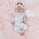 Snuggle Hunny Organic Convertible Romper with Frill - Sweet Swallows