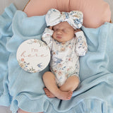 Snuggle Hunny Long Sleeve Organic Bodysuit with Frill - Sweet Swallows