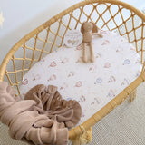Snuggle Hunny Organic Bassinet Sheet / Change Pad Cover - Up & Away