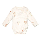 Snuggle Hunny Long Sleeve Organic Bodysuit - Up & Away