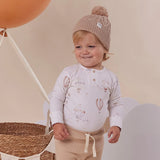 Snuggle Hunny Long Sleeve Organic Bodysuit - Up & Away