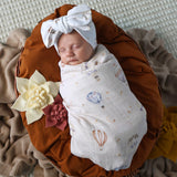Snuggle Hunny Organic Muslin Wrap - Up & Away