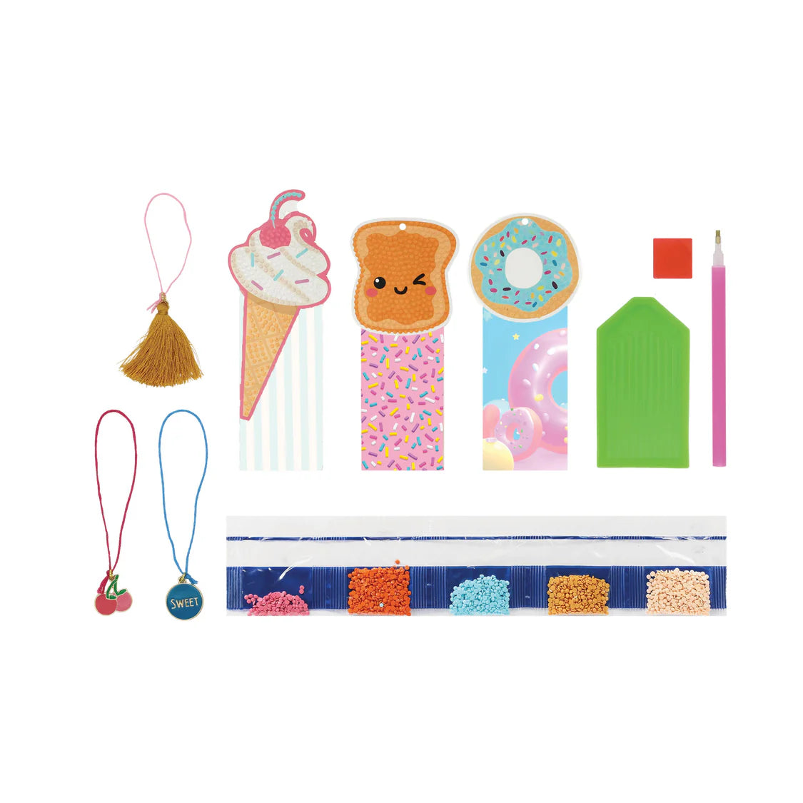 Diamond Art Bookmarks 3pcs - Sweet Treats