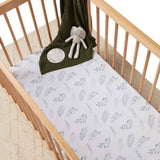 Snuggle Hunny Organic Fitted Cot Sheet - Wild Fern