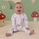 Snuggle Hunny Organic Convertible Romper - Woodland Tales