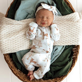 Snuggle Hunny Organic Convertible Romper - Woodland Tales