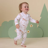 Snuggle Hunny Organic Convertible Romper - Woodland Tales