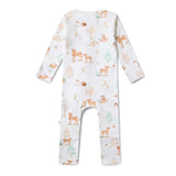 Snuggle Hunny Organic Convertible Romper - Woodland Tales