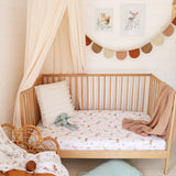 Snuggle Hunny Organic Fitted Cot Sheet - Woodland Tales