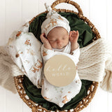 Snuggle Hunny Reversible Milestone Cards - Woodland Tales + Pebble