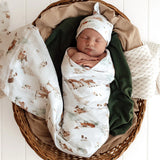 Snuggle Hunny Organic Muslin Wrap - Woodland Tales