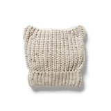 Wilson + Frenchy Organic Knitted Bear Hat - Cookie and Cream