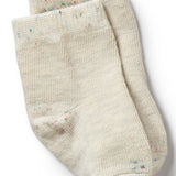 Wilson + Frenchy Organic Baby Sock 3 Pack - Cream