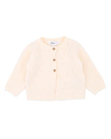 Minihaha Girls Cream Pointelle Cardigan