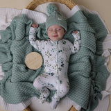 Snuggle Hunny Organic Sleepsuit Zip Footie - Eden