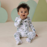 Snuggle Hunny Organic Sleepsuit Zip Footie - Eden