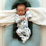 Snuggle Hunny Organic Sleepsuit Zip Footie - Eden