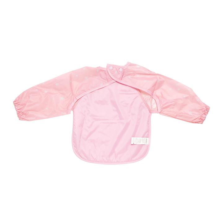 All4Ella Long Sleeve Bib - Pink Star