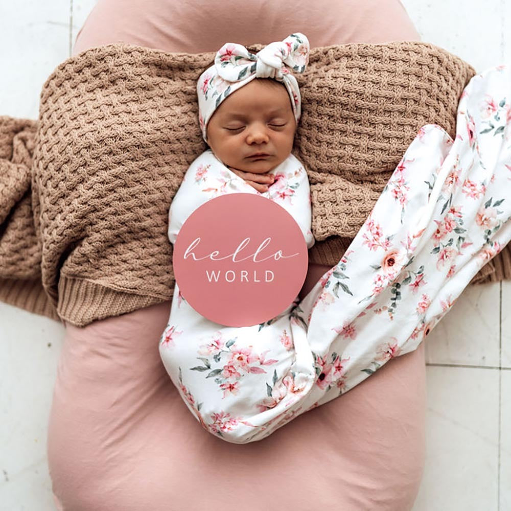 Camille + Jewel Pink Reversible Milestone Cards