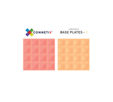 Connetix Base Plates - Peach + Lemon