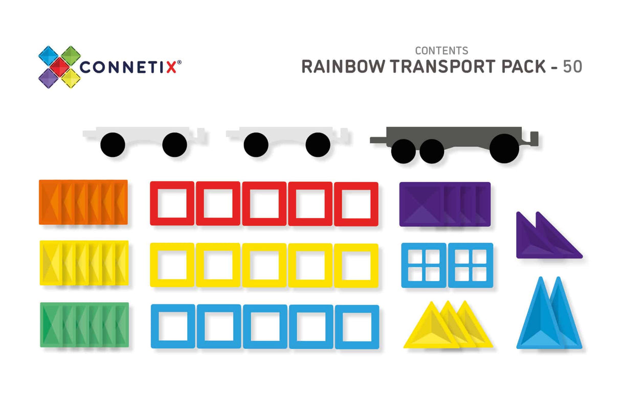 Connetix Rainbow Transport Pack