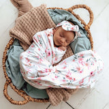 Jersey Wrap + Top Knot Set - Camille