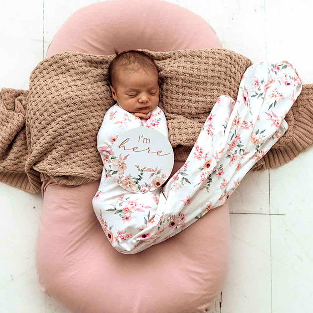 Jersey Wrap + Top Knot Set - Camille