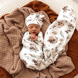 Jersey Wrap + Beanie Set - Koala