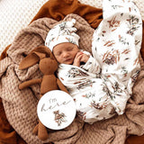 Jersey Wrap + Beanie Set - Koala