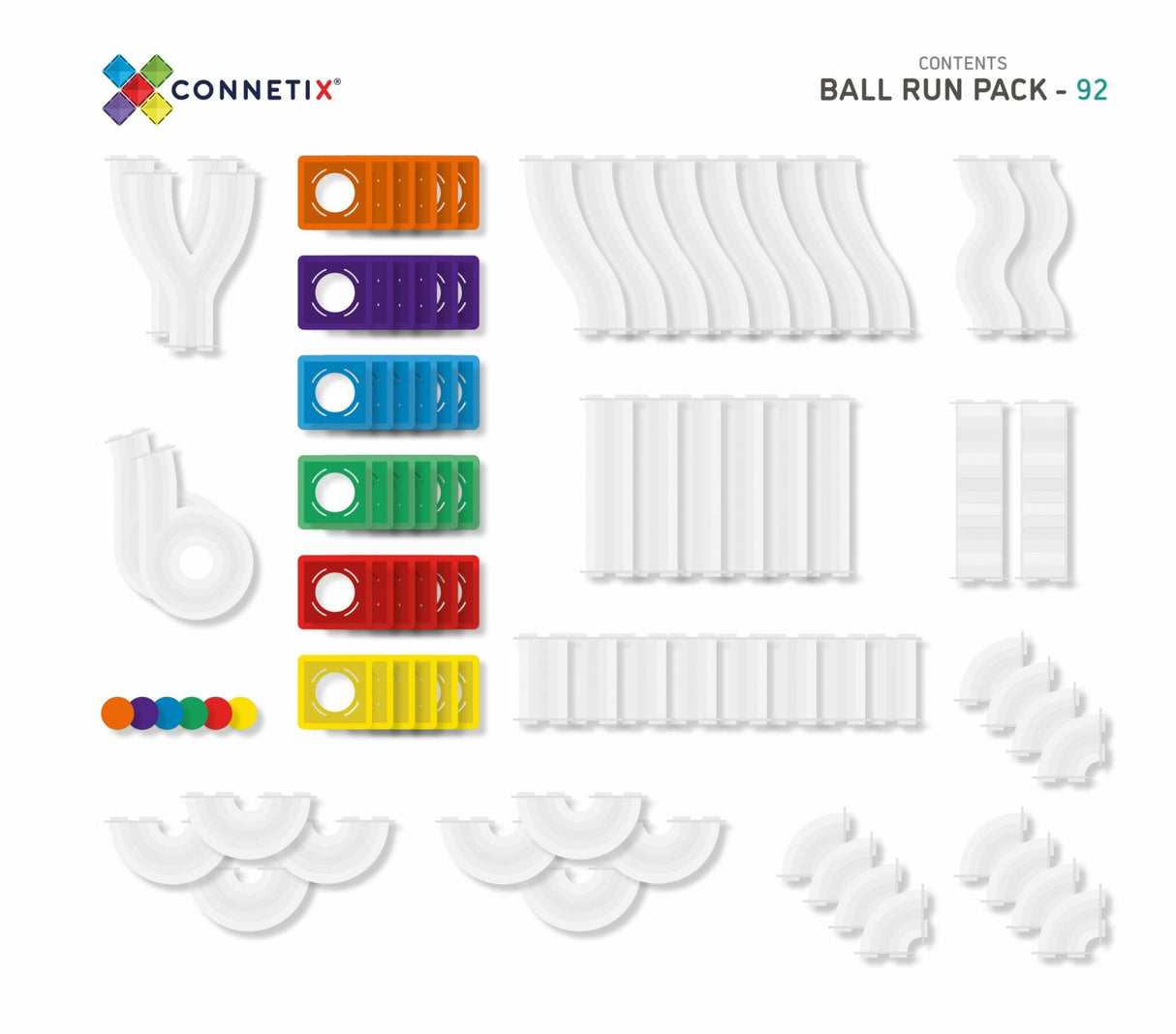 Connetix Rainbow Ball Run