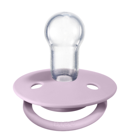 Bibs De Lux Pacifier / Silicone - Dusky Lilac + Heather