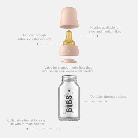 BIBS Baby Bottle - 110ml Baby Blue