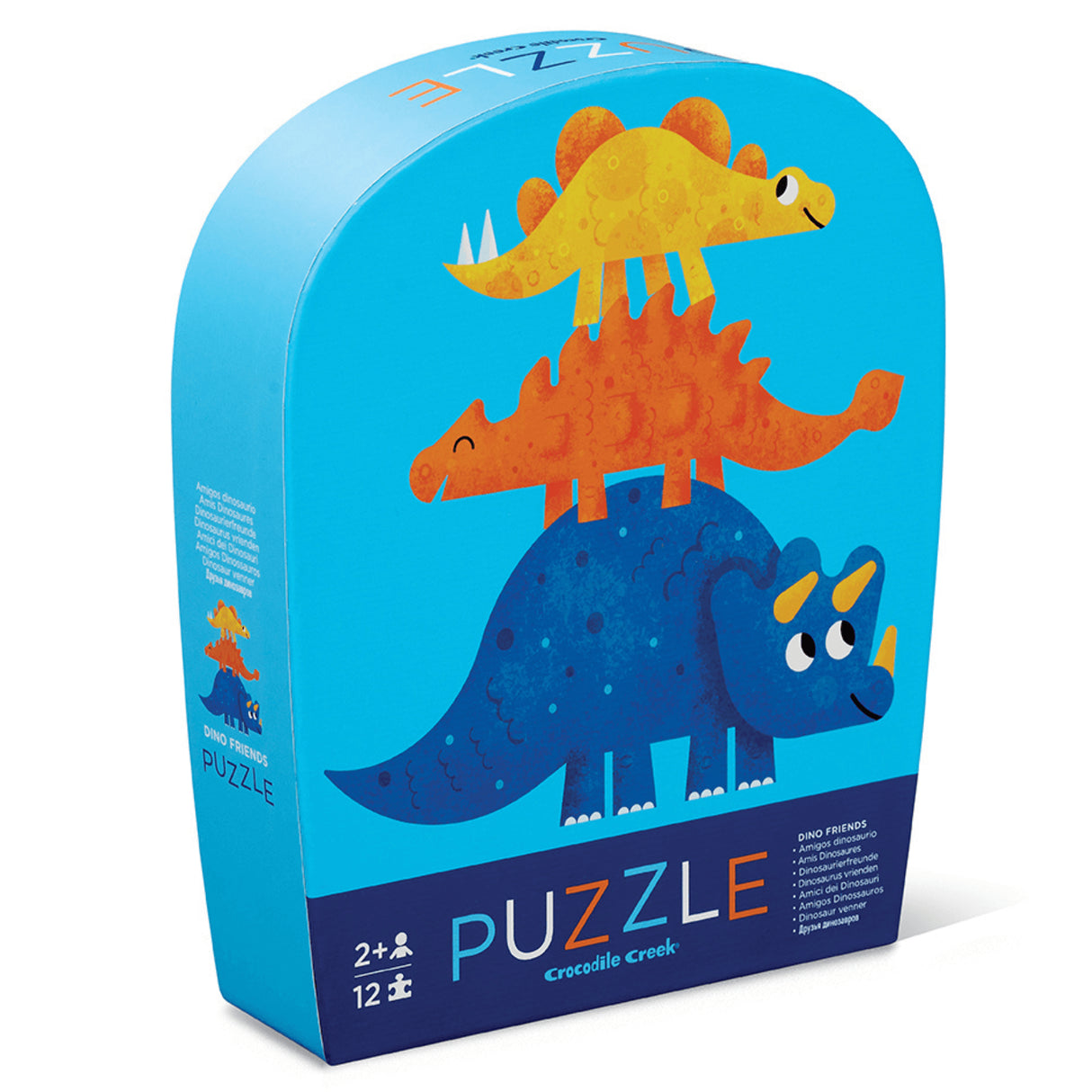Crocodile Creek Mini Puzzle 12pc - Dino Friends